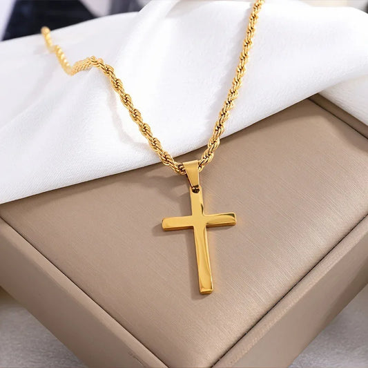 Stainless Steel Cross Necklace